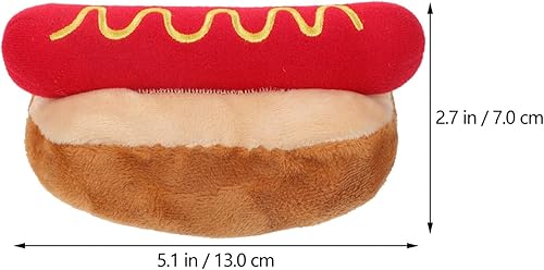 Miniatura 8 de POPETPOP Pet Supplies - Juguete masticable para mascotas, divertido juguete de peluche de salchicha de simulación, duradero, resistente a las