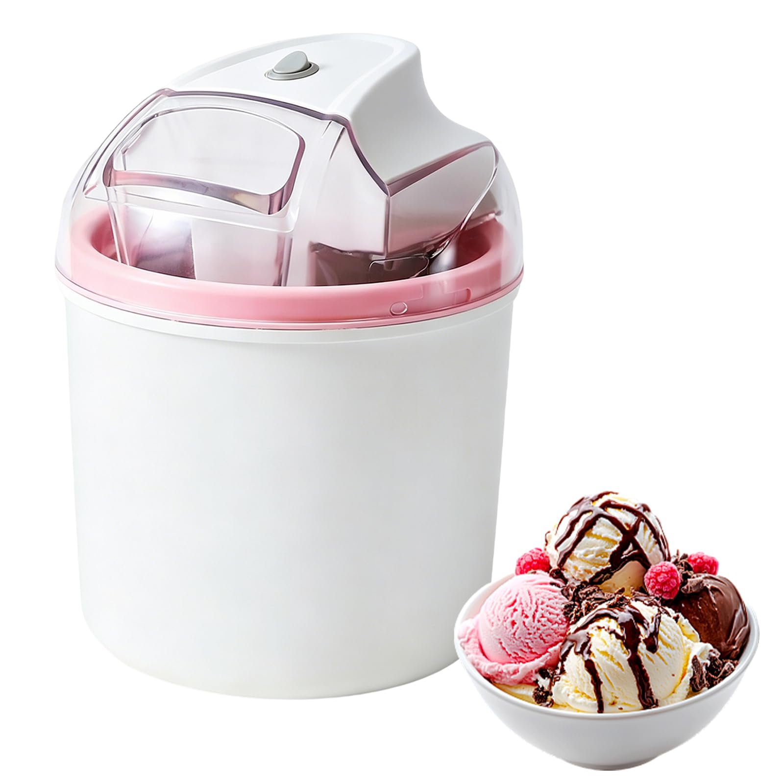 Machine à glace 1,6L, pour glace molle, glace, sorbet et yaourt glacé