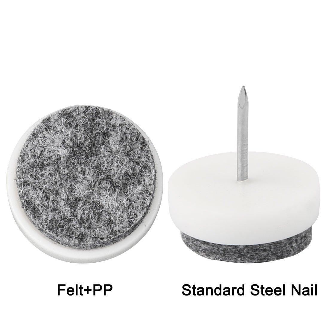 Office Table Chair Furniture Feet Legs Floor Protector Felt Pad Nails 21mm Dia Pack of 4 id d6a — view 3