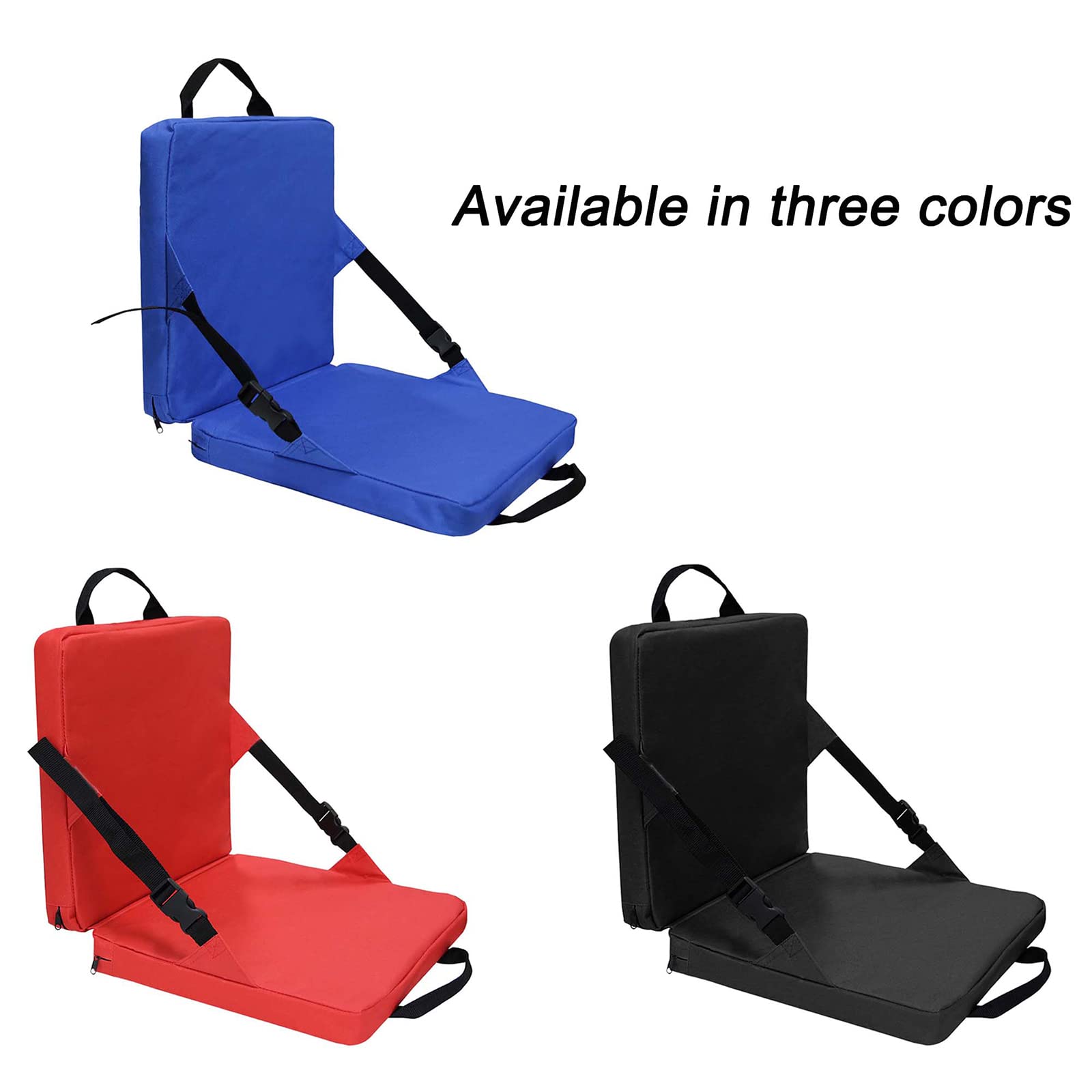 Yosoo Health Gear Siège de Stade Pliable Rembourré, Dossier Confortable, Tissu Oxford 600D, Sangles Réglables, pour Gradins Camping Randonnée