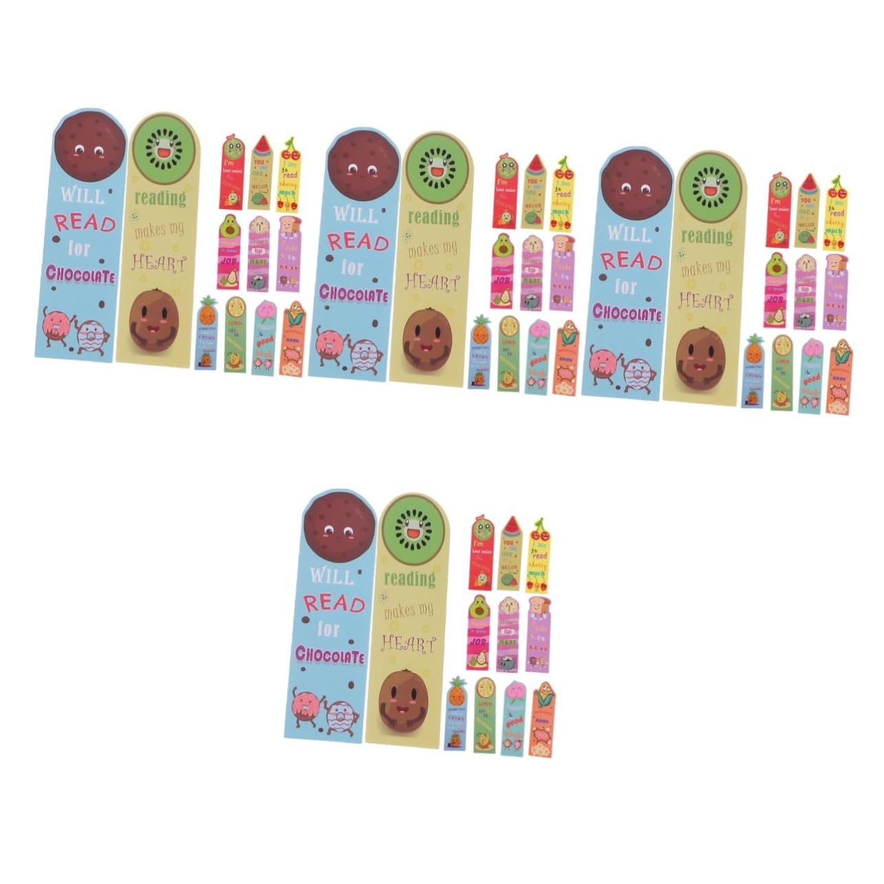 NUOBESTY 144stücke Duftende Früchte Lesezeichen Cartoon Frucht Designs Bunte Und Lustige Buchmarkierungen Für Jugendliche Zum Lesen Und Verschenken
