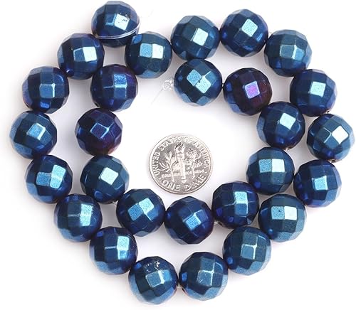 Miniatura 92 de JOE FOREMAN Cuentas sueltas semipreciosas redondas de hemaita negra natural de 0.079 pulgadas para hacer joyas, 15 pulgadas, hilo de cuentas hecho a