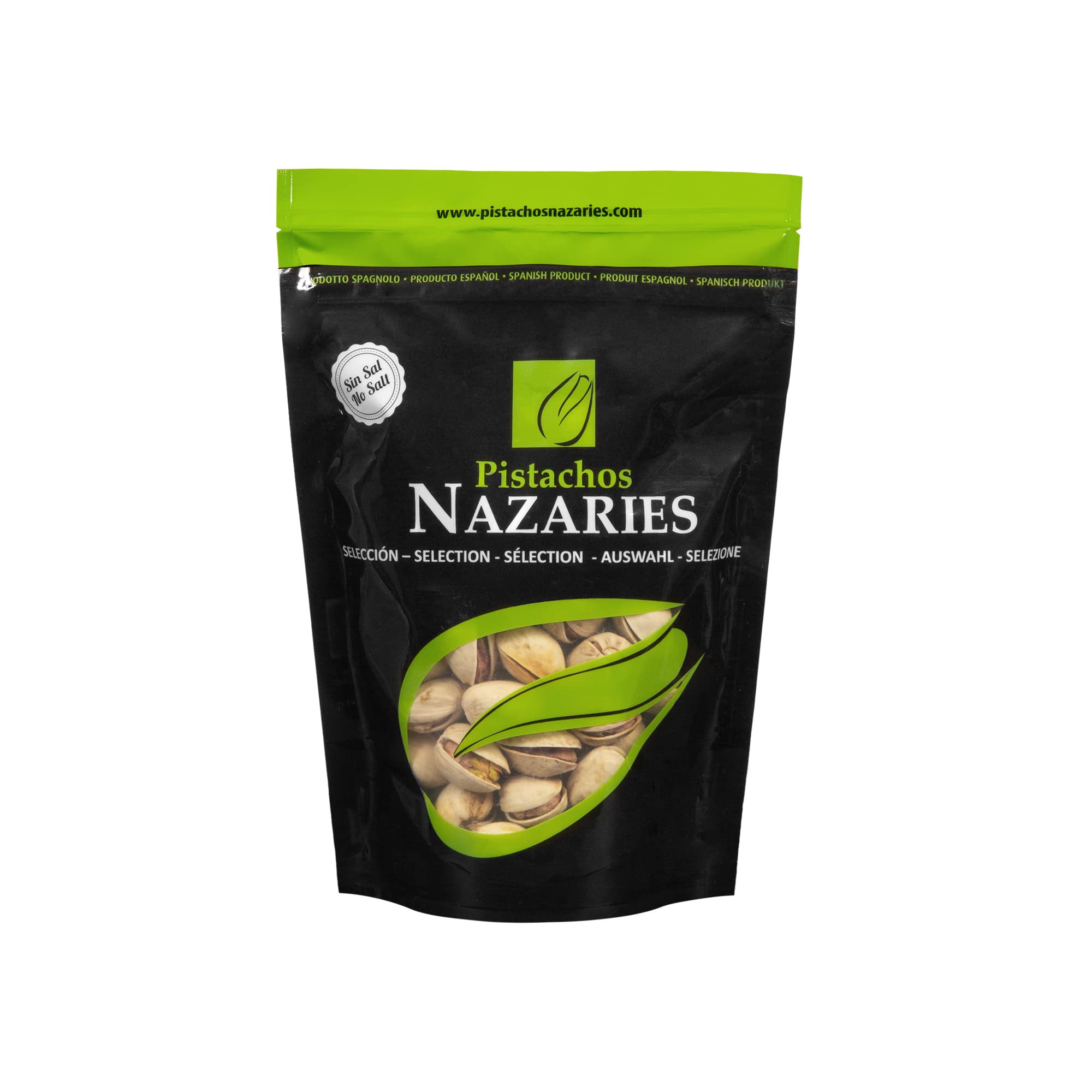 Pistacchi coltivati in Spagna, tostati e salati. SENZA SALE. 8x120 grammi