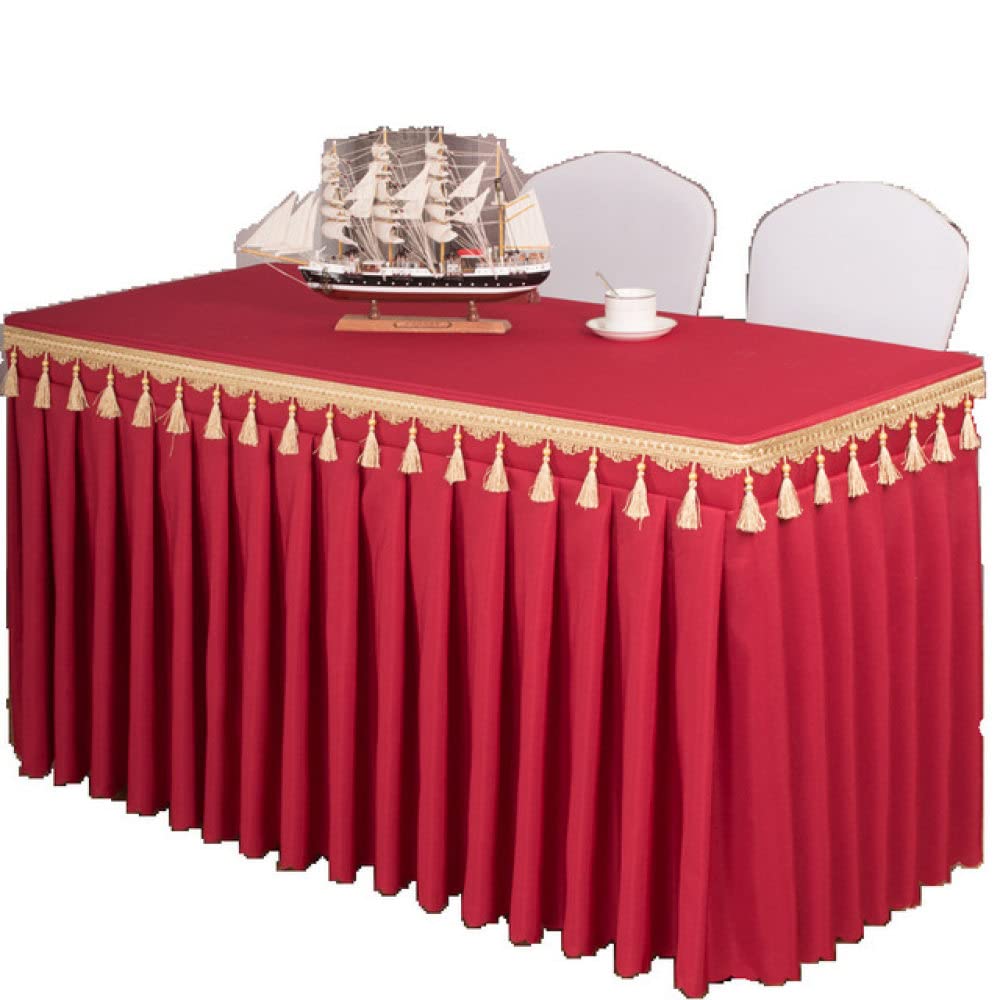 Obrus ​​na stół spotkanie świąteczne Hotel dekoracje ślubne prostokątny pokrowiec na stół królewski niebieski obrus kawowy, czerwony, 120x40x75cm