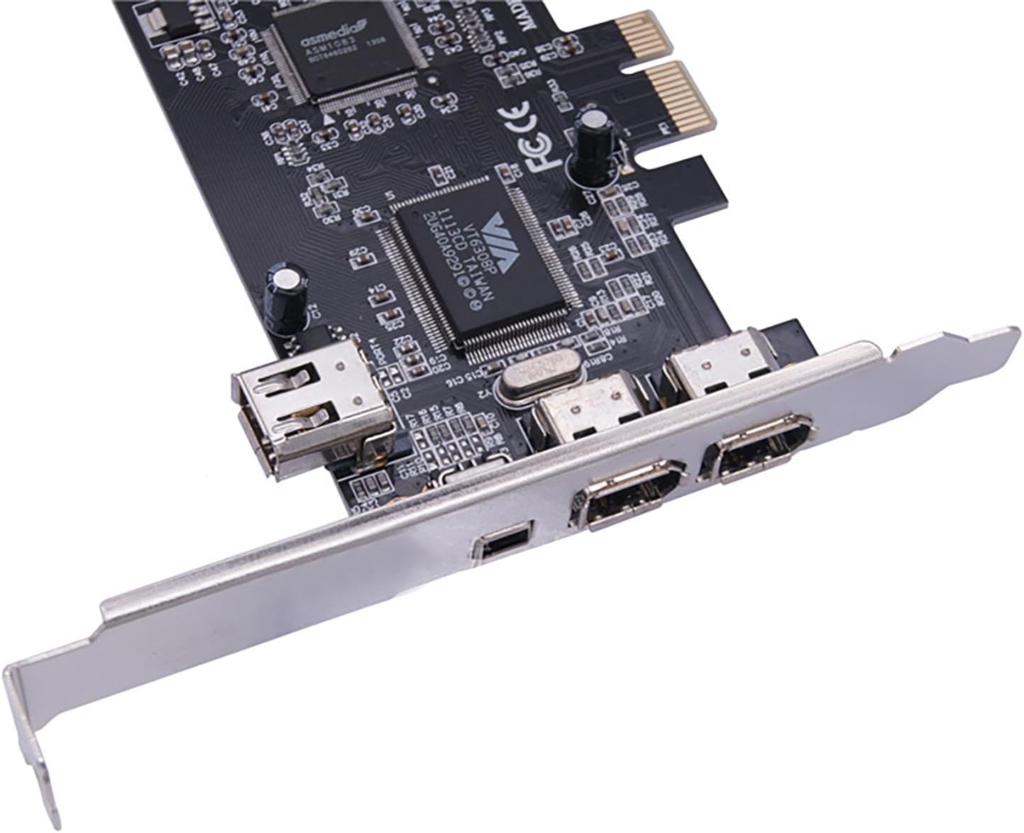 Replacement PCI Ex1 to External IEEE 1394 Adapter Card with Low-Profile Bracket for PC Desktop with Full Speed