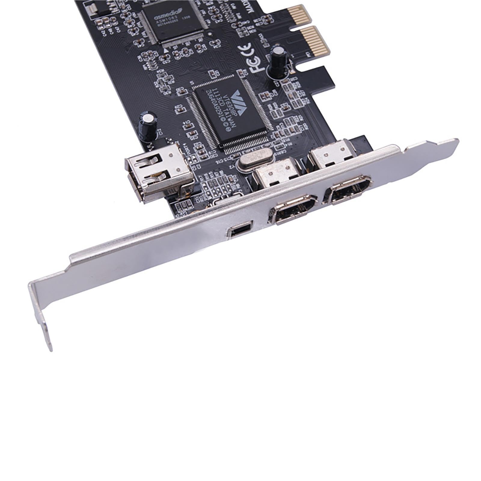Amazon | PCIe 4 ポート 1394 Firewire 拡張カード PCI Ex1 外付け