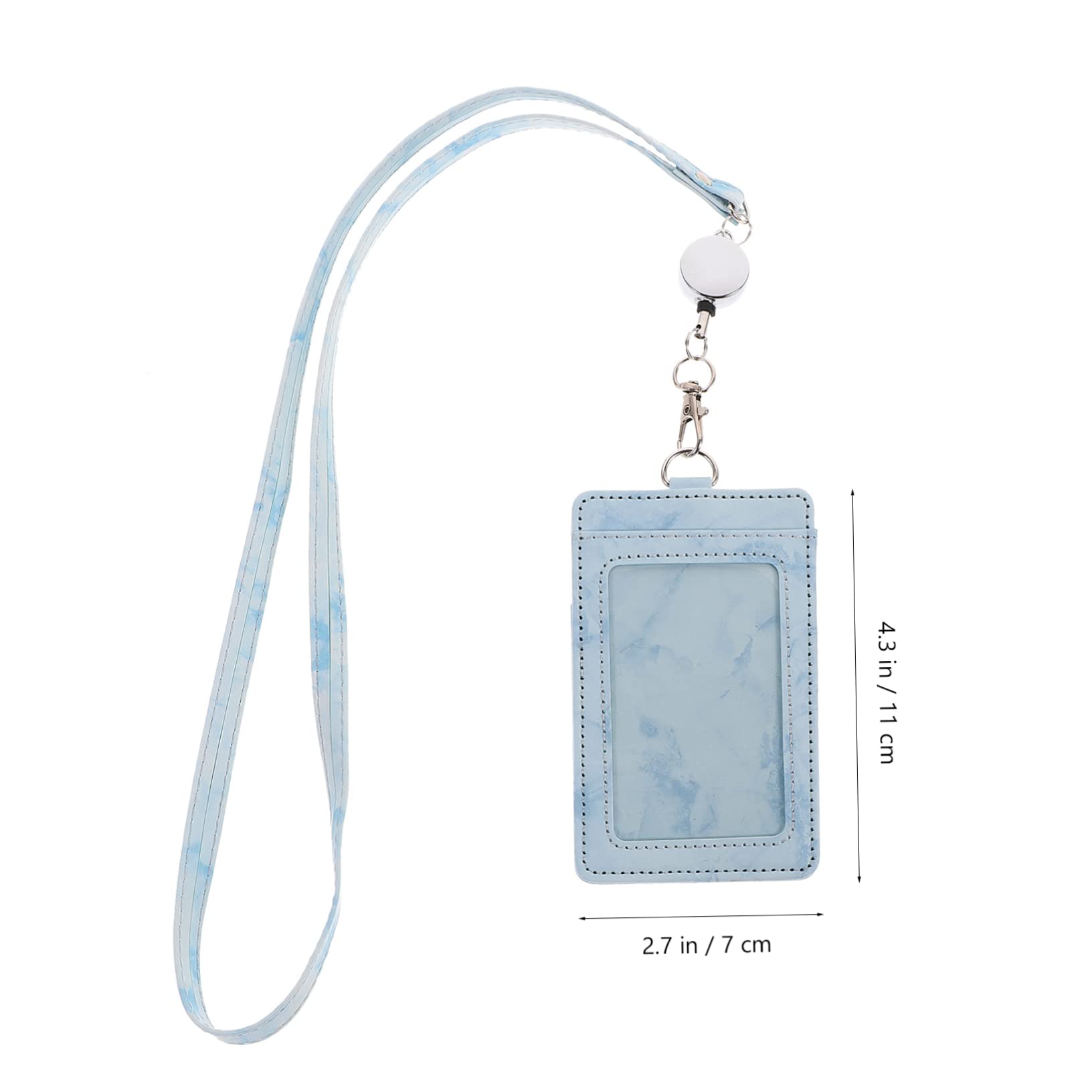 Operitacx 5sätze Marble-muster Ausweishülle Mit Lanyard Wasserdichter Id-kartenhalter Für Schule Büro Und Veranstaltungen Praktischer Sicherer Schutz Für Namensschilder Und Ausweise