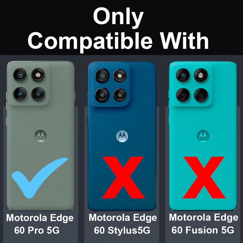 Image of COVERBLACK Flexible Rubber Case Back Cover for Compatible Model with Motorola Moto Edge 60 Pro - Transparent