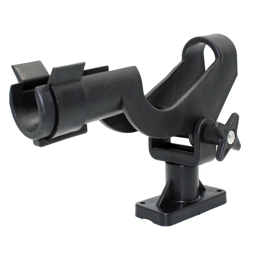 Fishing Rod Holder for Boat Kayak with Large Clamp Opening 360 Degree Adjustable Fishing Rod Racks Folding Rod Pole Holder (RH50-1PCS)