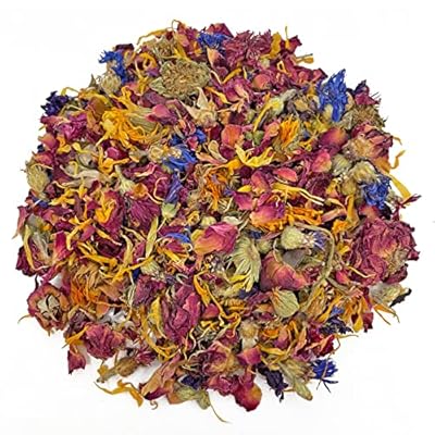 Bunny Bistro Premium Flower | 100% Natural Treat for Rabbits, Guinea Pigs & Small Animals (100g)