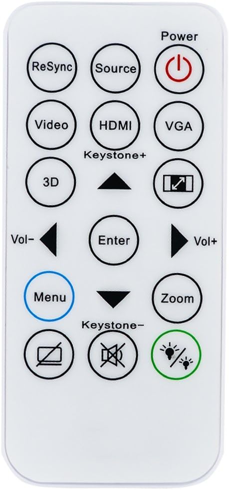 General Replacement Remote Control Fit for Optoma Projector X312 S315 S316 S341 X341 A682 DS339 DX339 A786ST D742ST EX611ST