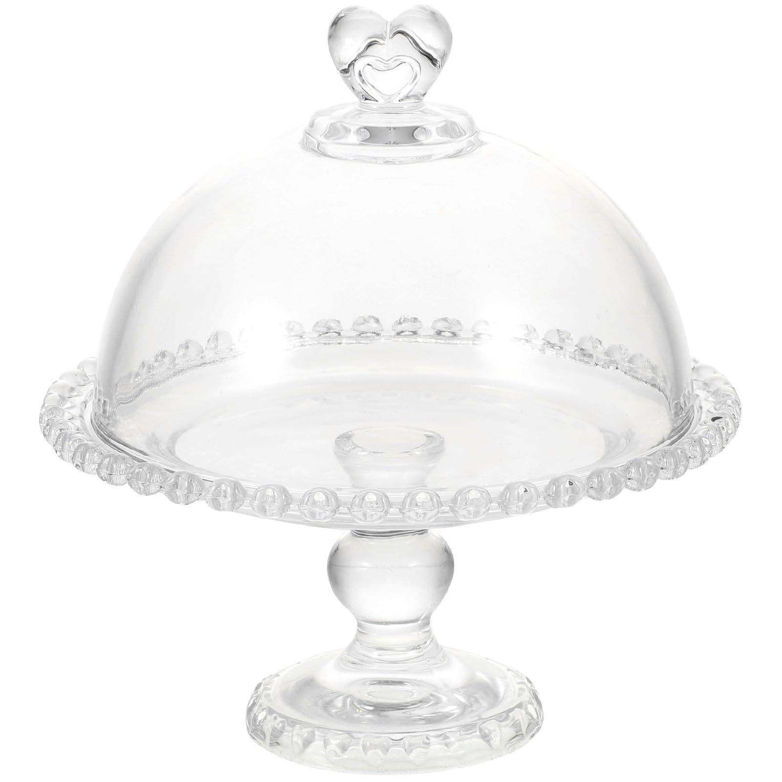 Kuchenkuppel aus Glas, 1 Satz, Transparent mit Griff | Gemüse und Torte, Feine Verarbeitung, Zarte Details, Schützt vor Flecken