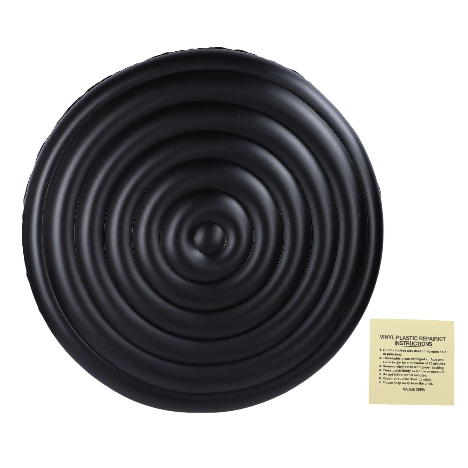 Inflatable Hot Tub Cover, 4.2FT to 5.9FT Adjustable PVC Round Hot Tub Lid Foldable Protective Rain Overflow Cover for SPA Pools Inflatable Outdoor Hot Tubs