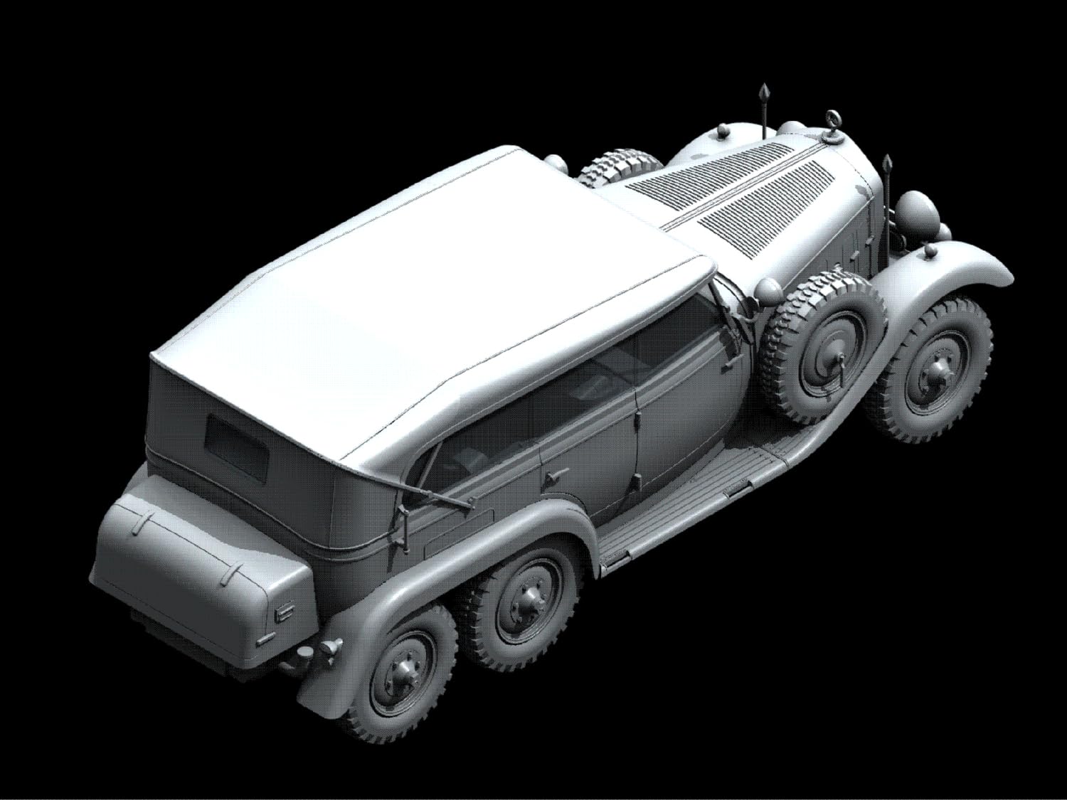 ICM 24012 – 1/24 Mercedes Tipo G4, Aperto Esecuzione, Gioco