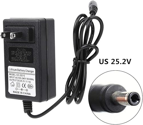 Miniatura 5 de Adaptador de pistola de masaje AC DC 100 a 240V Pistola muscular Cargador Adaptador Cable de alimentación (25.2 V)