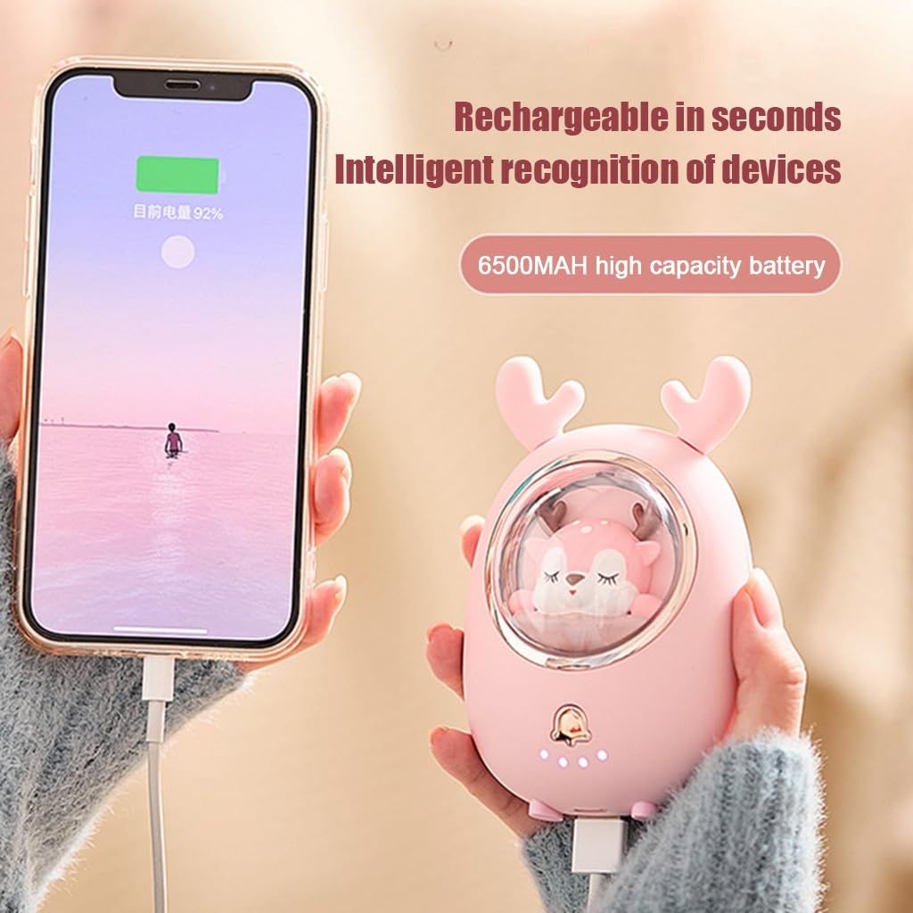 Scaldabagni ricaricabili, 6000mAh scaldamani elettrico, 3 ore di durata, grande per all'aperto, campeggio, regali per le donne uomini