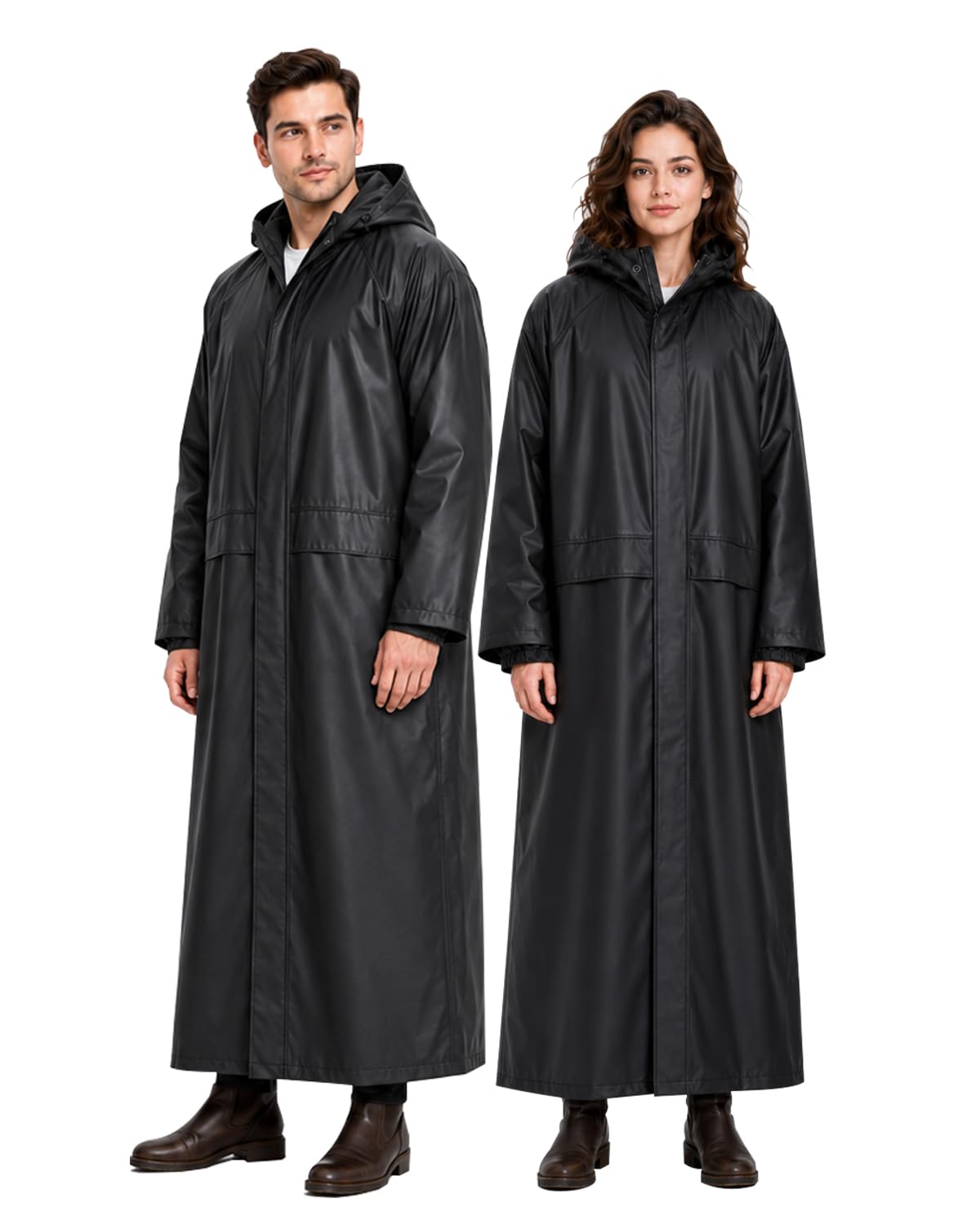 anycho Unisex Rain Coat For Men Waterproof Full Length-picture-57