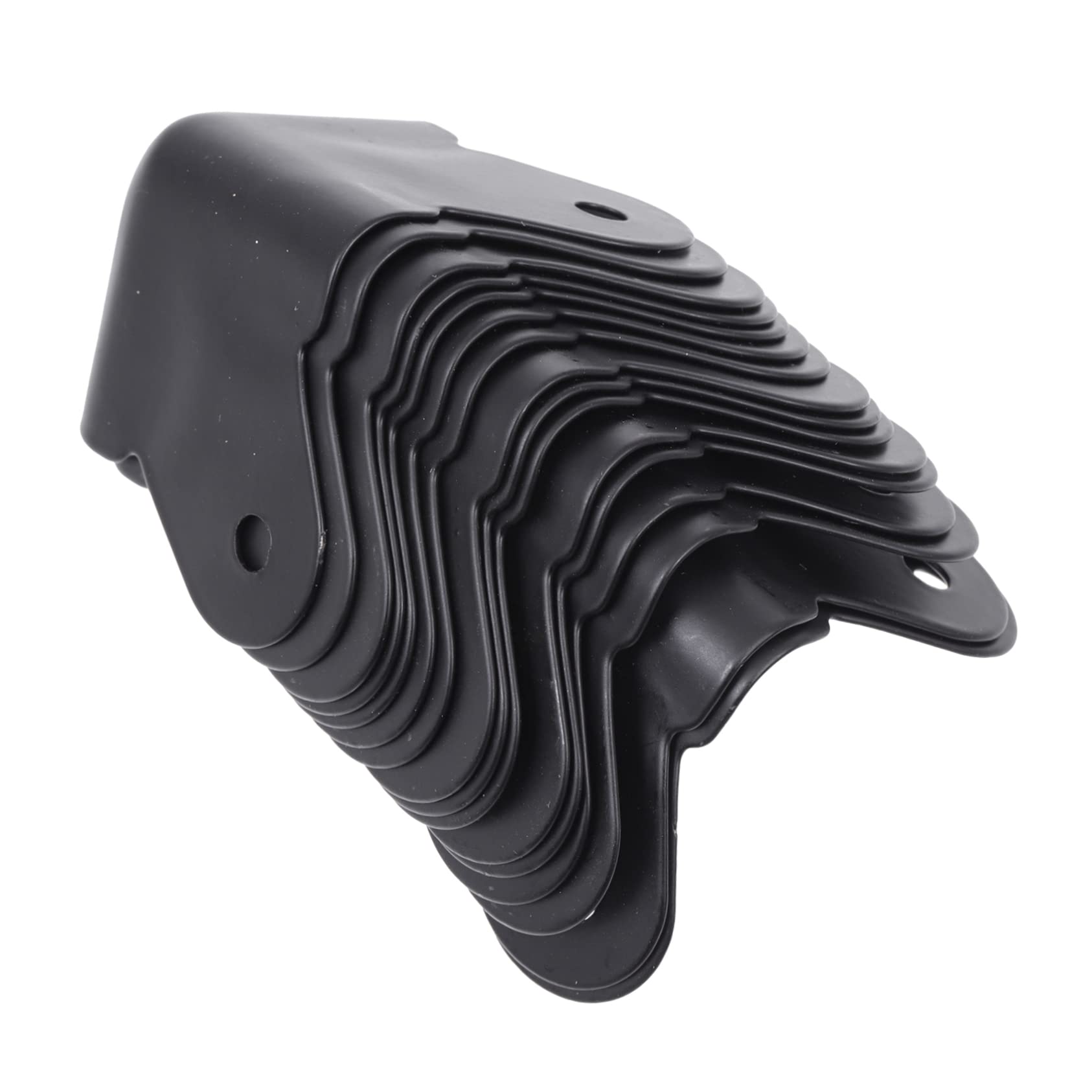 Protection d'angle en Fer Noire Anti-Collision pour Haut-Parleur, 20 Pièces