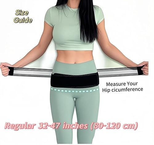 Miniatura 2 de 1 soporte de espalda para alivio de la ciática del dolor inferior, soporte lumbar, cadera y articulación si, ajuste ajustable (hombres y mujeres)