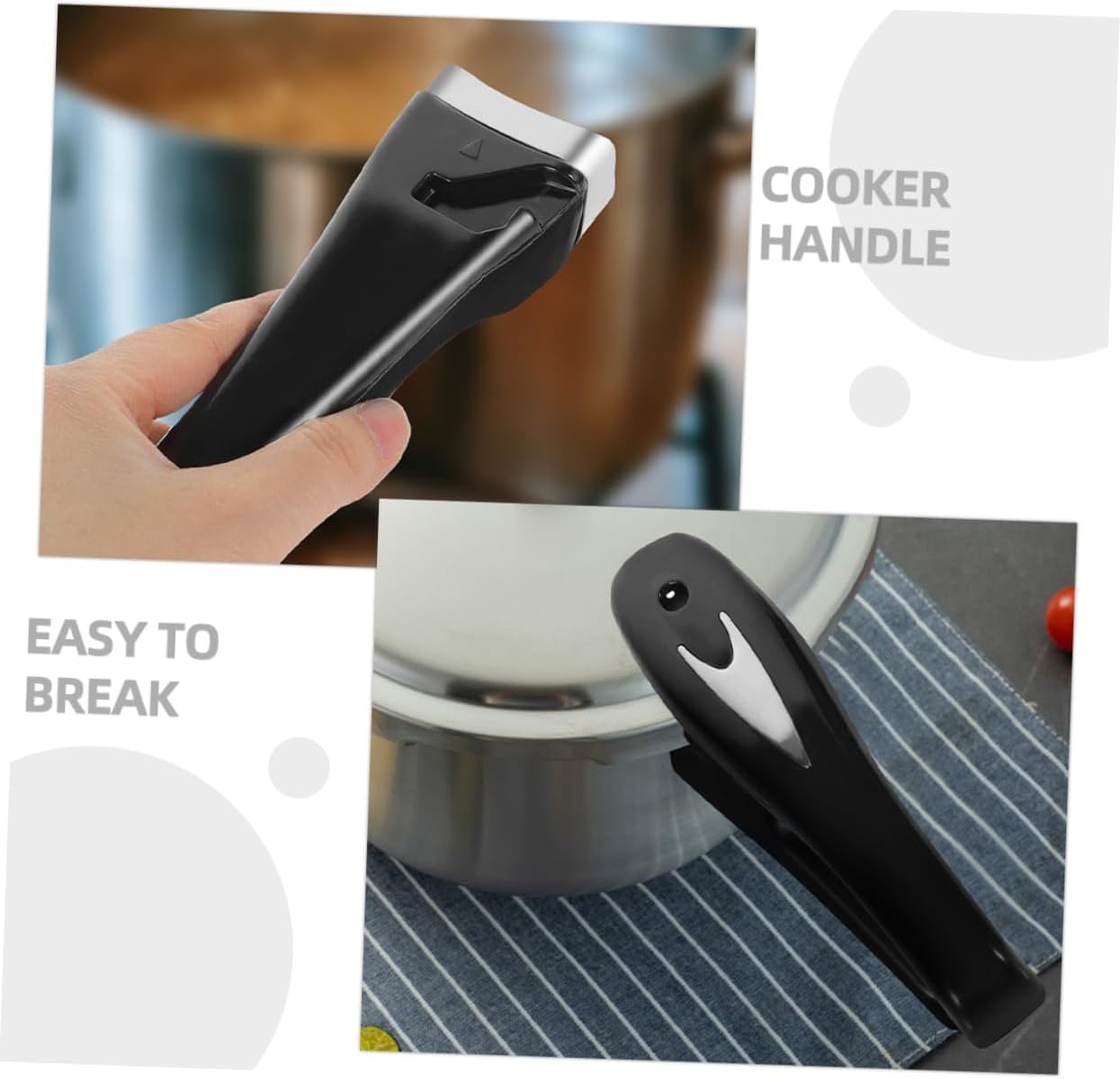 Pressure Cooker Handle Replacement Ergonomic Design Lightweight Pot Handle for Pressure Cookers Easy to Install and Safe Kitchen Accessory