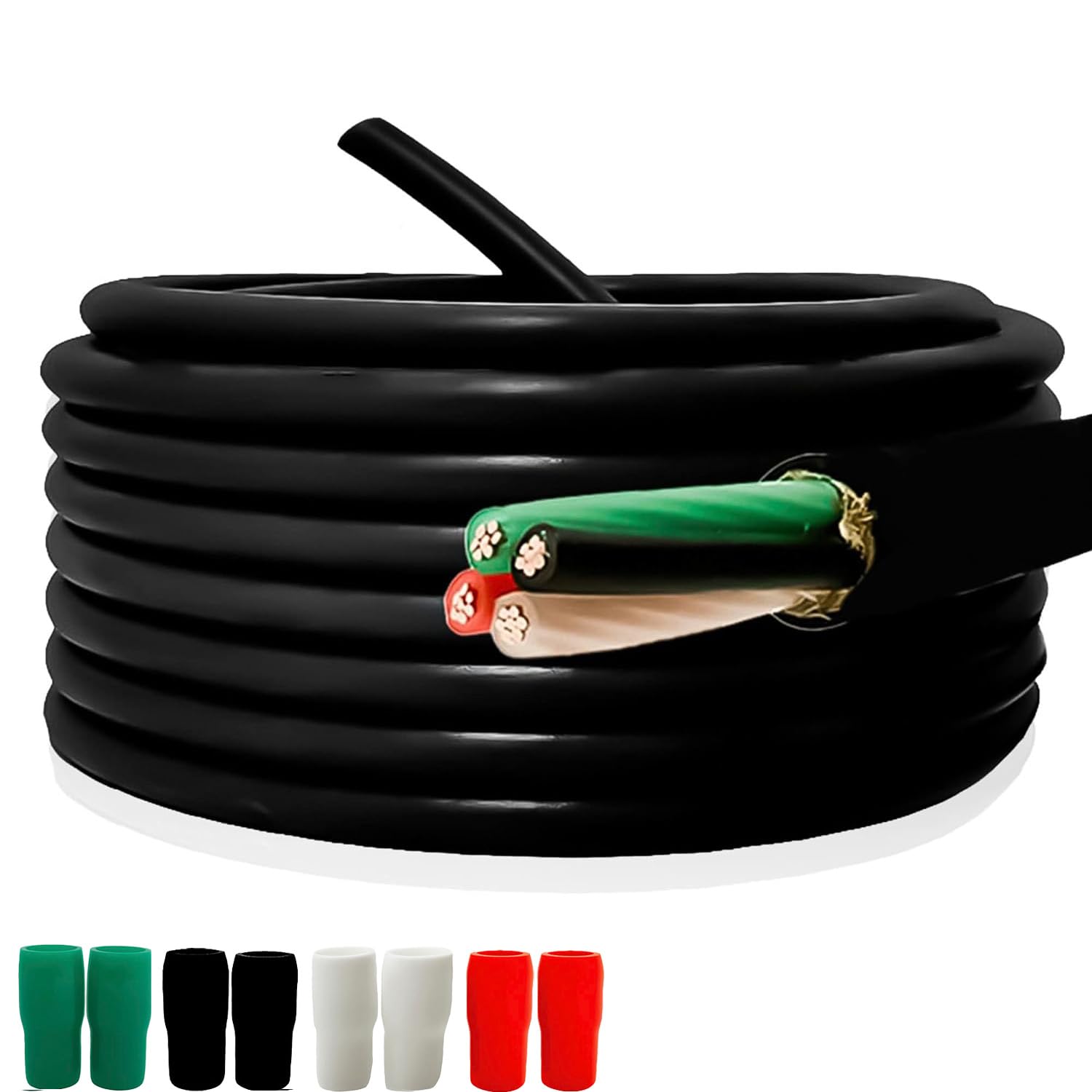 Amazon.co.jp: CVケーブル 5.5sq－4芯 黒色 1m 切り売り1m～30m 600V