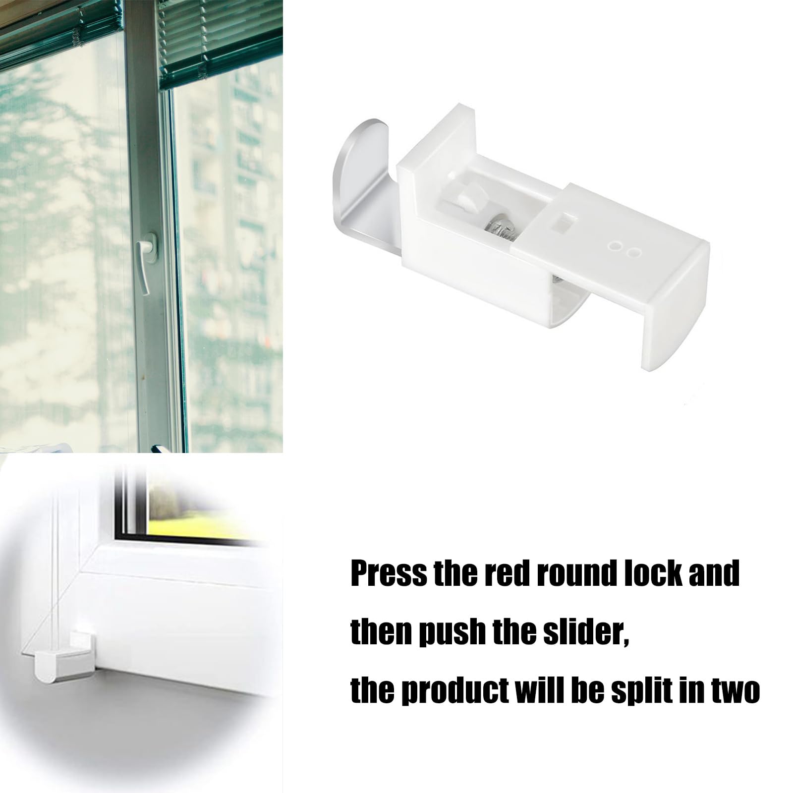 10 Supports De Fixation Pour Stores Plissés – Sans Perçage, Réglables, Pour Fenêtres Bois Ou PVC