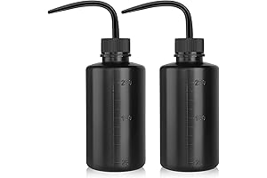 Black Squeeze Bottle: 250ml Economy Cleaning Bottle with Narrow Mouth and Scale