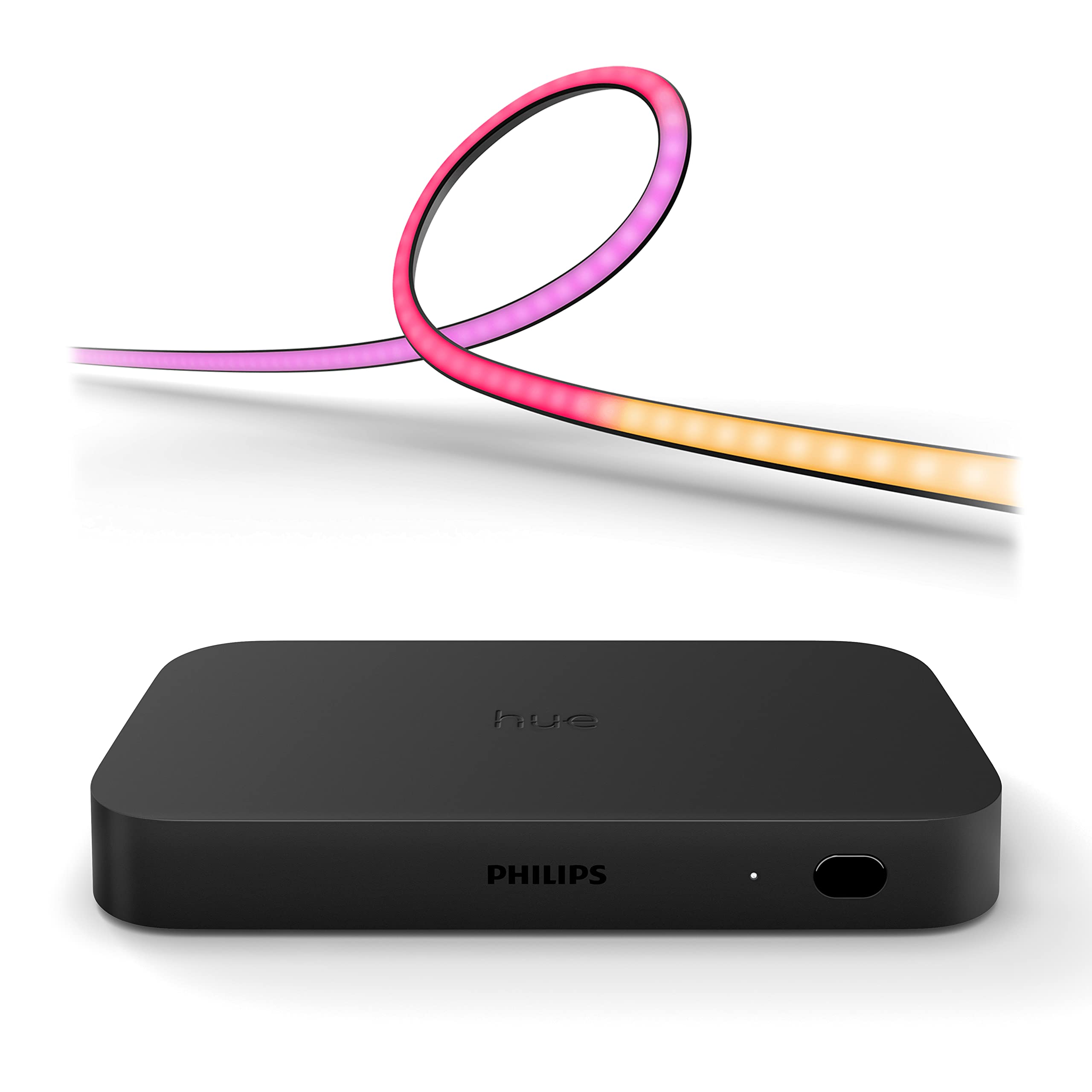 Philips Hue White/Light Entertainment Experience Package For 65 Inch Screens - And Colored - Includes Hue Sync Box 8K, Hue Led Strip 65 Inch - Hue And Color Ambiance Gradient
