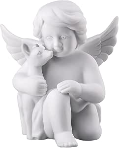 Rosenthal Engel mit Bambi Weiss Matt 10 cm