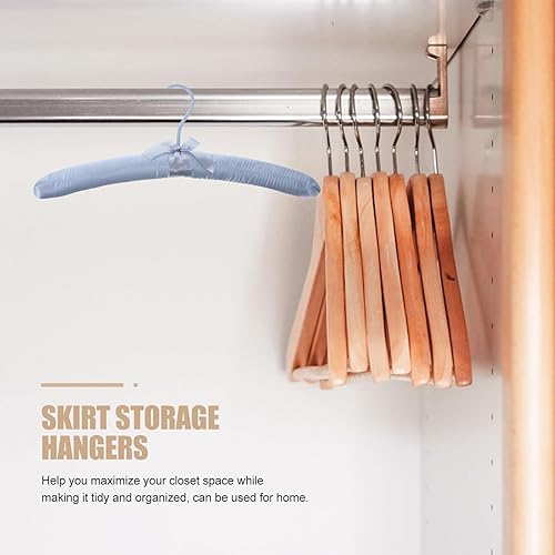 Miniatura 5 de 5 perchas acolchadas de satén antideslizantes para ropa, perchas para suéteres, perchas para vestidos de boda, perchas para vestidos de boda,