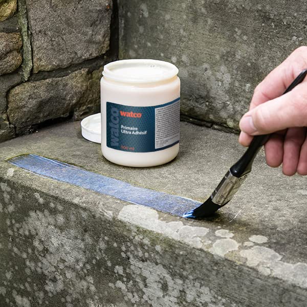Watco Safety Tape Primer - 500ml - Increases the adhesion of self-adhesive tapes and treads - Ready in 30 minutes (Water Based Safety Tape Primer)