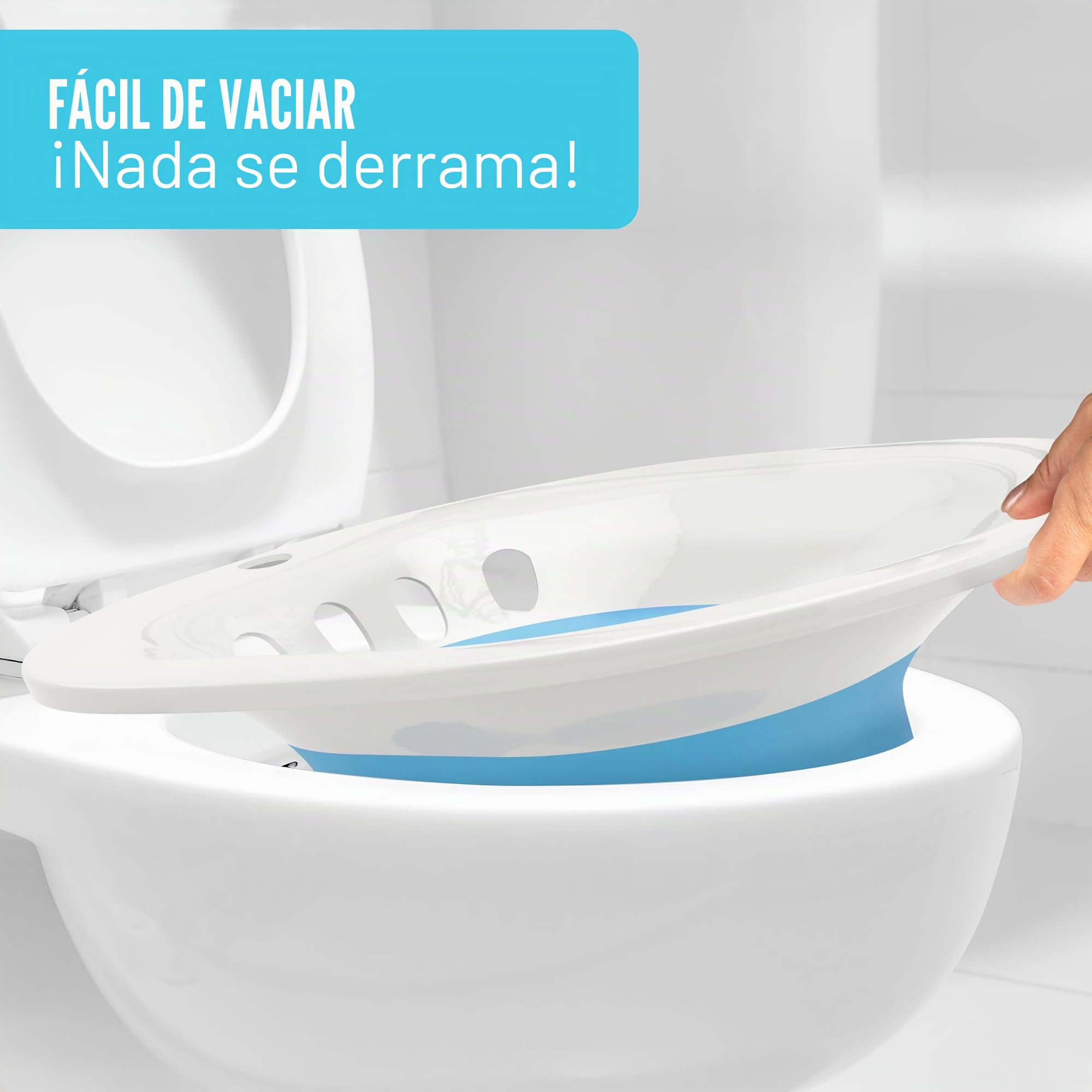 Bañera de asiento plegable – Flores de heno para el inodoro | Tamaño universal para todas las formas de inodoro, para el cuidado, higiene y relajación, posembarazo