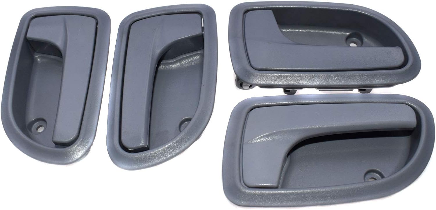 Set of 4Pcs Inside Door Handle Front Rear Left Right Gray For KIA 2008-2010 Picanto Morning 82610-07020,82610-07010