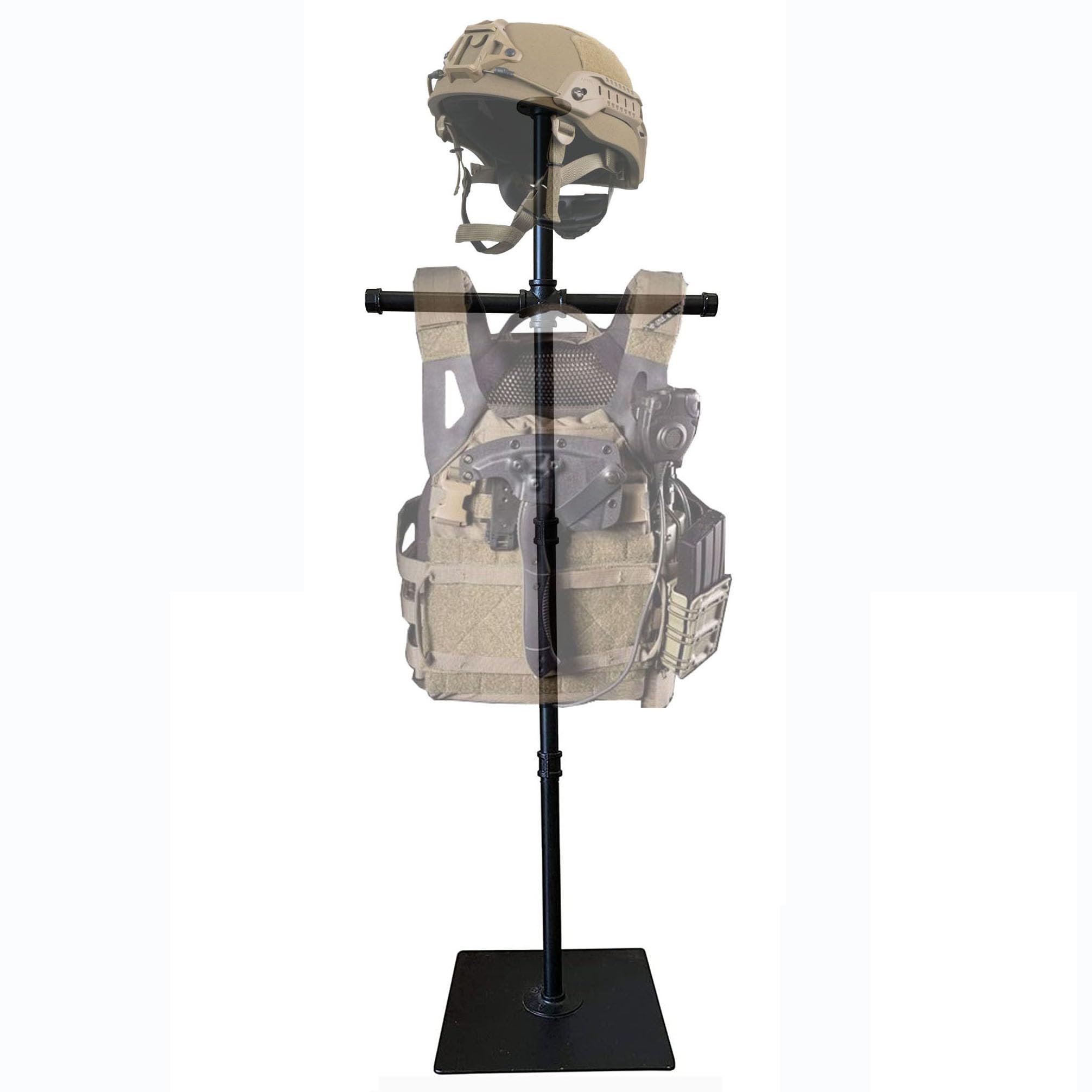 TYTAMMON Iron Tactical Gear Stand Plate Carrier Holder Stand Body Armor Stand Display Hold Up To 200 lbs(Display Stands-Gear Tree) (Height 55 inches) : Sports & Outdoors