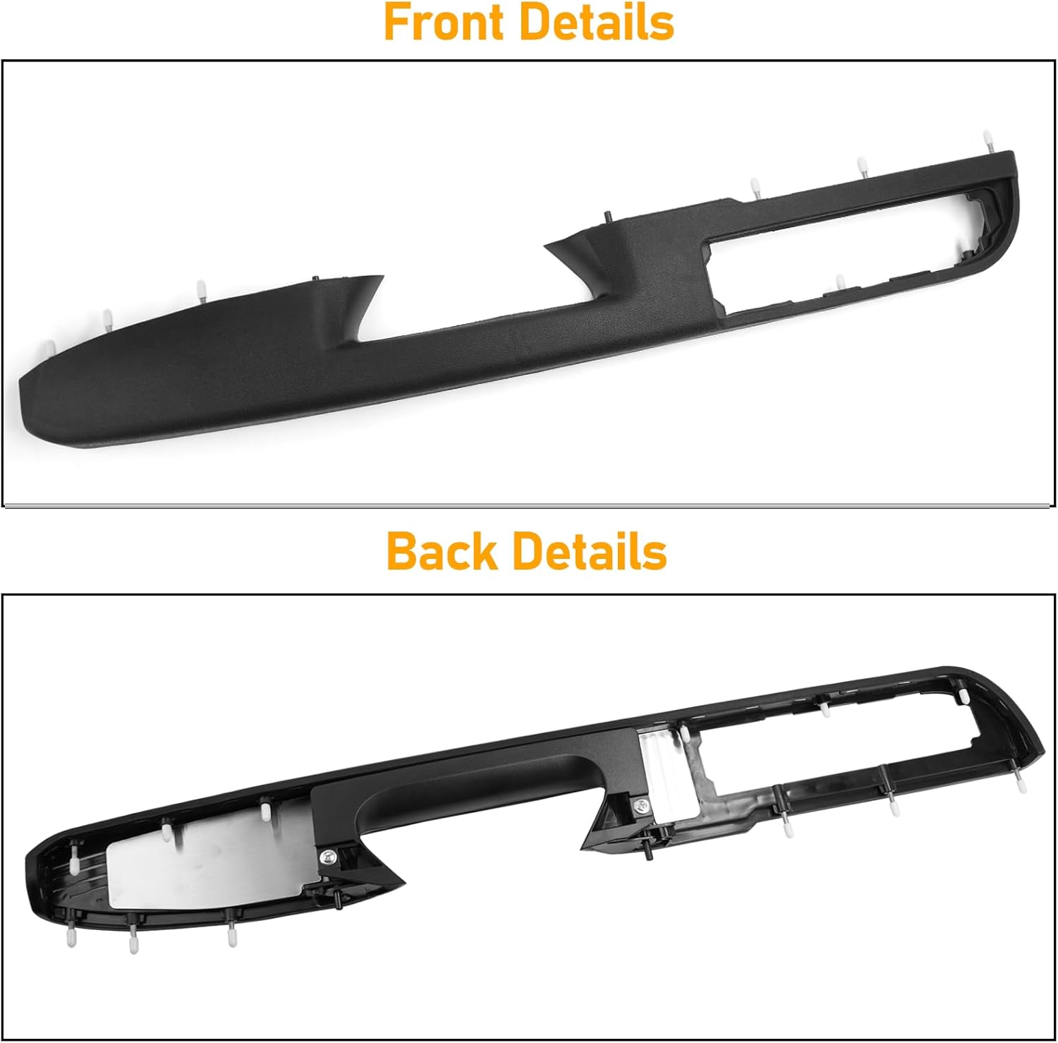 Interior Door Armrest Pull Handle Compatible with GMC Sierra Yukon/Chevy Silverado uburban Tahoe Avlanche 2010-2014,Inner Door Arm Rest Replacement W/Screws for Front Left Driver Side,Black