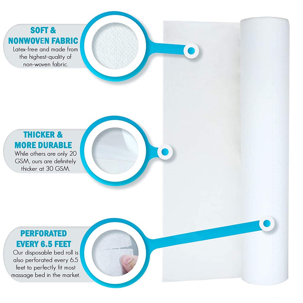 Sheets Massage Table Paper Roll (1 Roll) 30" X 295' Disposable Massage