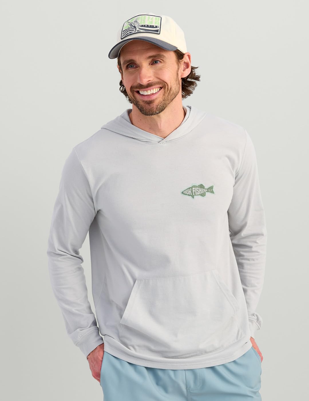 HUK mens Hoodie Tee for Men, Lightweight Performance Fishing Hooded Shirt With Upf Sun Protection - Image 4