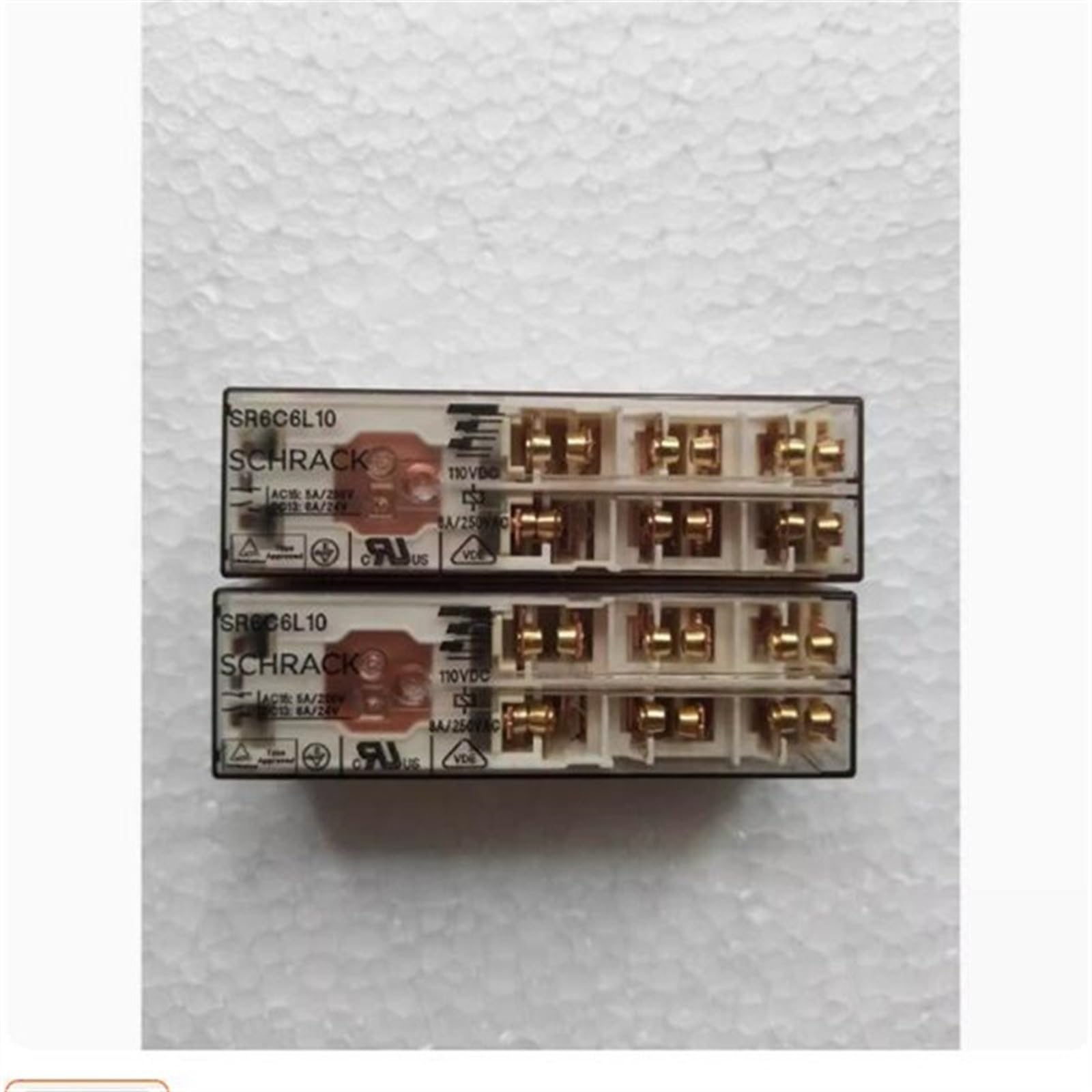 Relé SR6C6L10 110VDC componente electrónico de 110V en pack de 5 uds 2