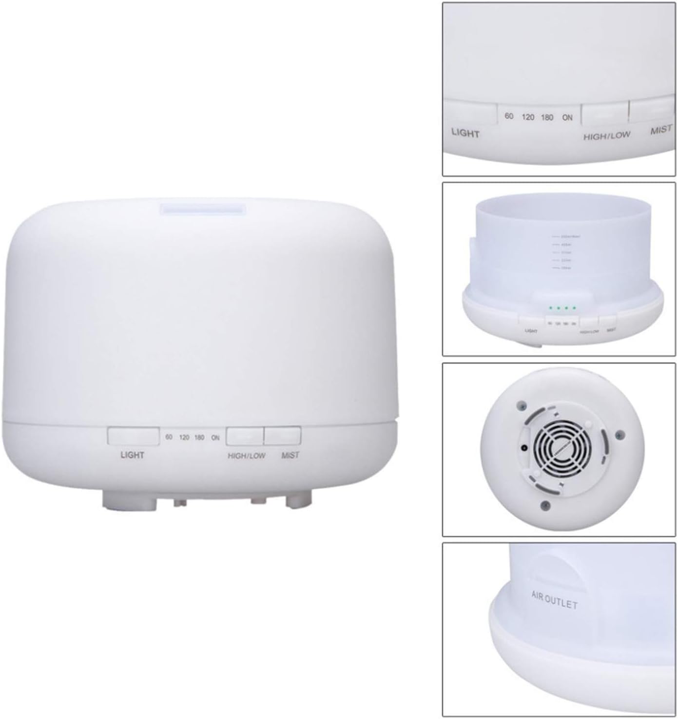 Humidifiers for Bedroom, Top-Fill Cool Mist Humidifier & Essential Oil Diffuser, Smart Sleep Mode, BPA Free, Whisper Quiet Operation, Auto-Off, 1L up to 20hrs for Bayroom, Living Room