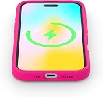 FELONY CASE – Apple iPhone 16 Case - MagSafe Phone Case, Liquid Silicone, Vibrant Neon Color with Anti-Scratch Microfiber Lining, Non-Slip Grip & 360° Shockproof Protection (Pink)