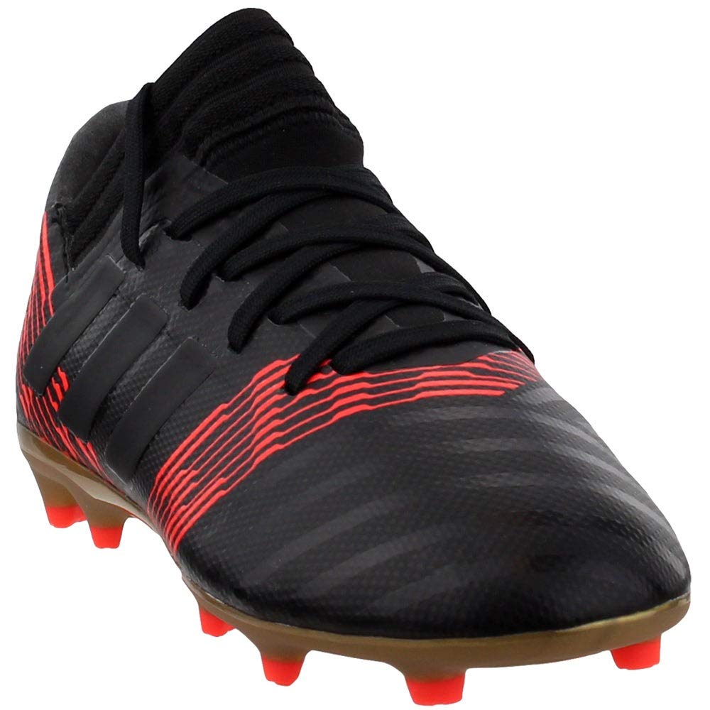 adidas Girls Nemeziz 17.3 FG J, core Black/core Black/Solar red, 1 Little Kid