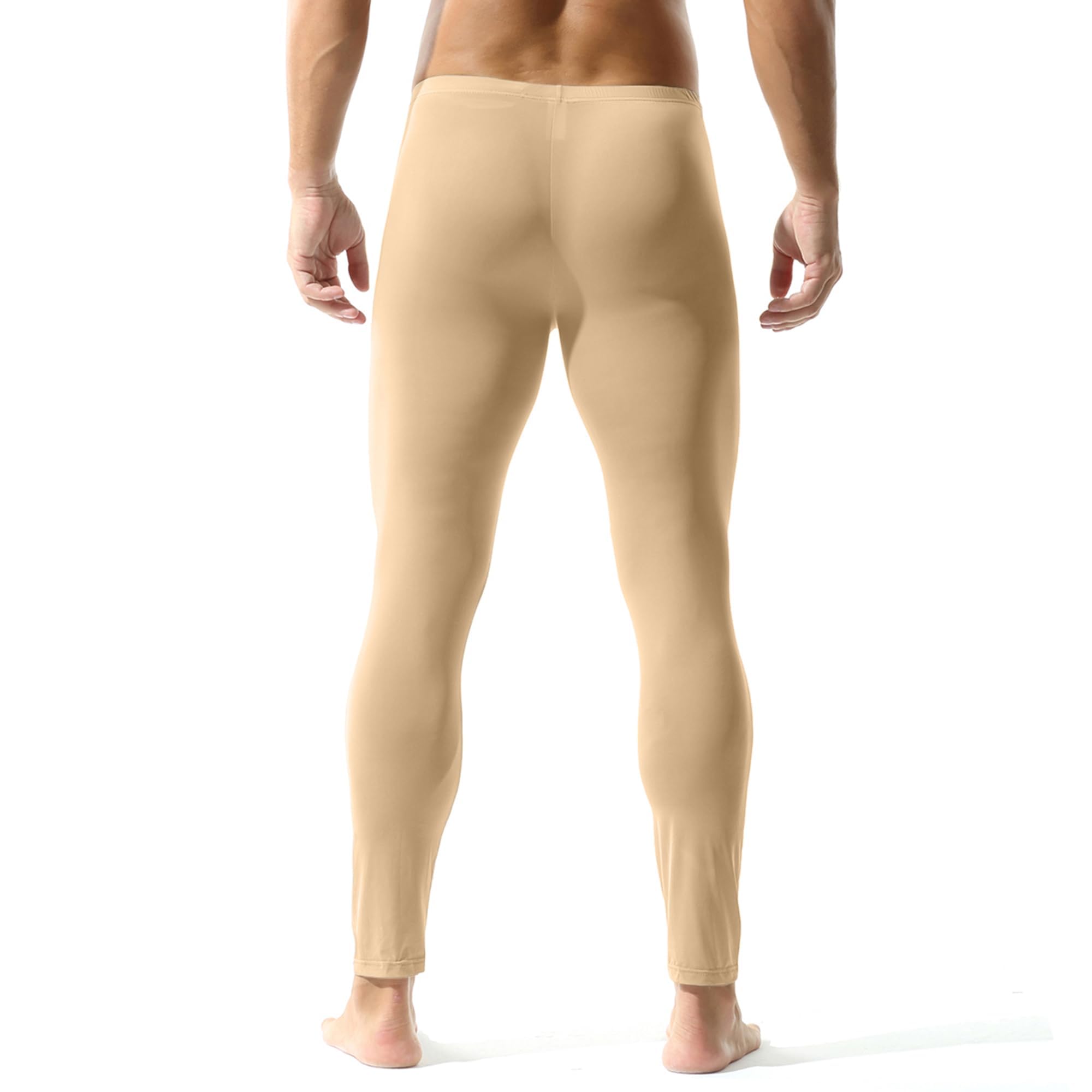 YUFEIDA Calzoncillos Largos de Hombre Pantalones Transparentes Ropa Interior Leggings