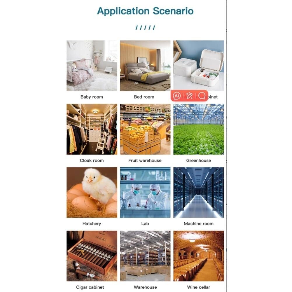 Sensor de temperatura y humedad Tuya Zigbee, minipantalla LCD digital, aplicación de control remoto, higrómetro