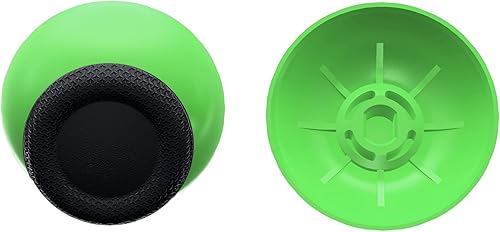 Miniatura 3 de eXtremeRate Palancas de repuesto verdes y negras para controlador PS5, joystick analógico de doble color personalizado para controlador PS4 universal