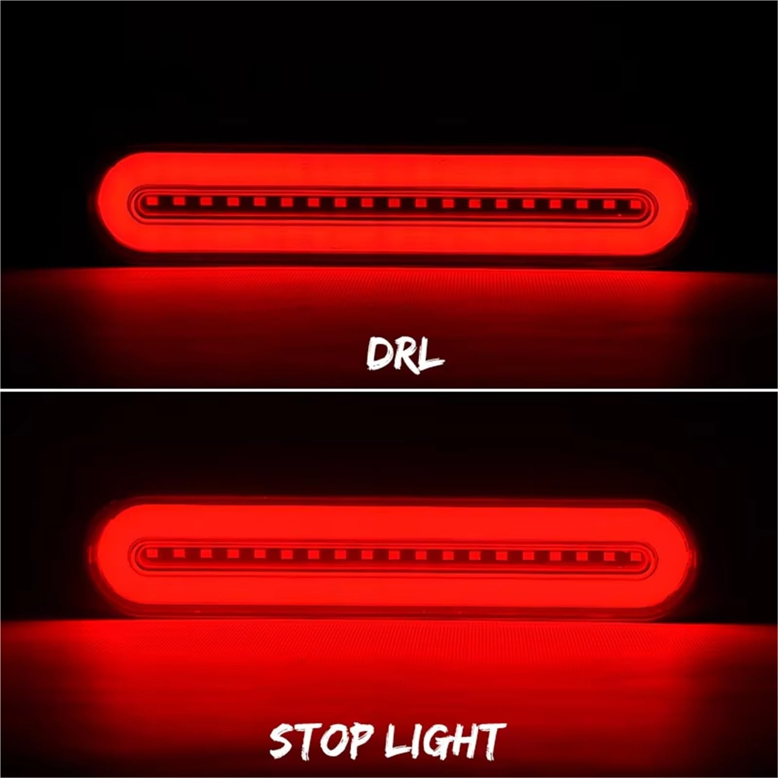 Indicatore Direzione Laterale Per Camion Per Rimorchi Per Camper ATV UTV SUV 12V 24V 68 LED Fanale Posteriore 3 In 1 Luce Freno Indicatore Direzione Lampada Avvertimento
