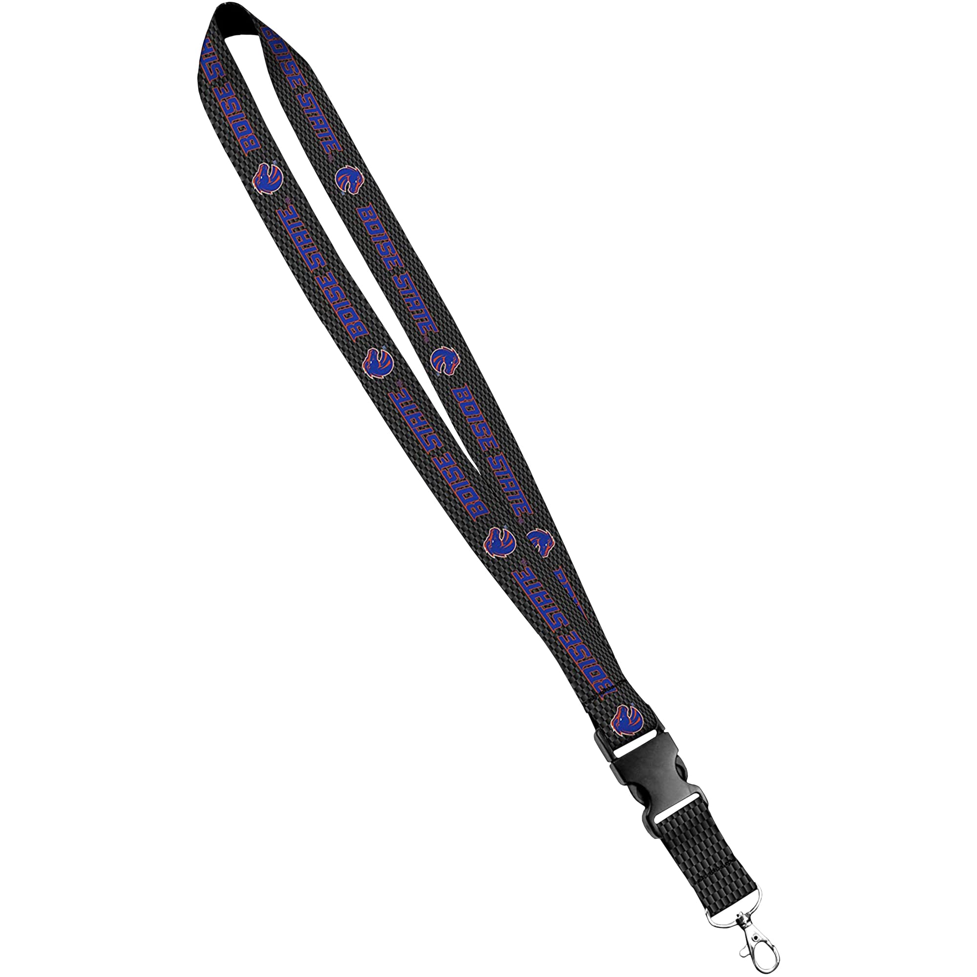 Satin Lanyard, Boise State University - Carbon Fiber Broncos (SRBLS34-BSU262)