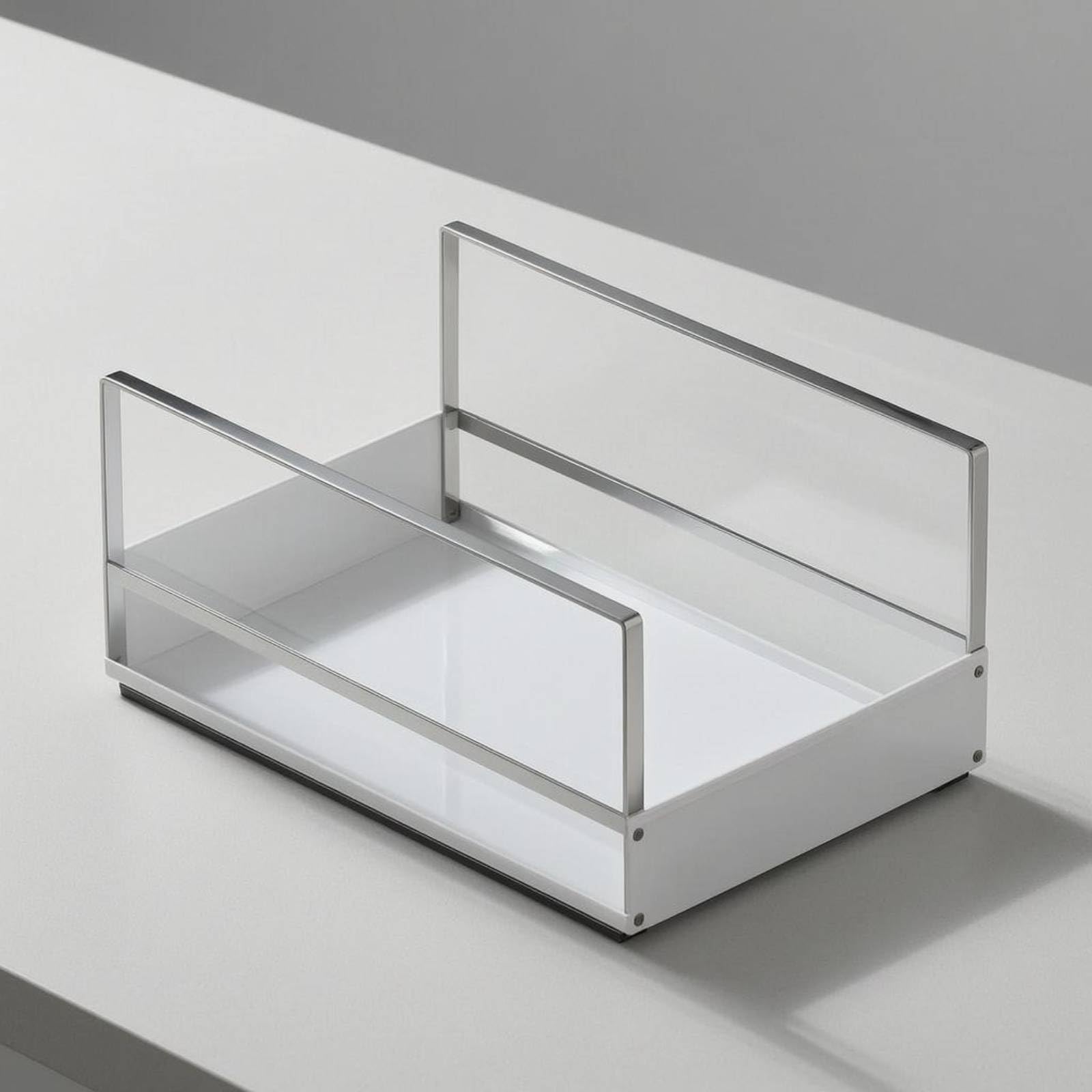 Cesta de Almacenamiento de Cocina para, Cesta Extraíble De Tabla, Blanco, Tamaño Pequeño + Pequeño