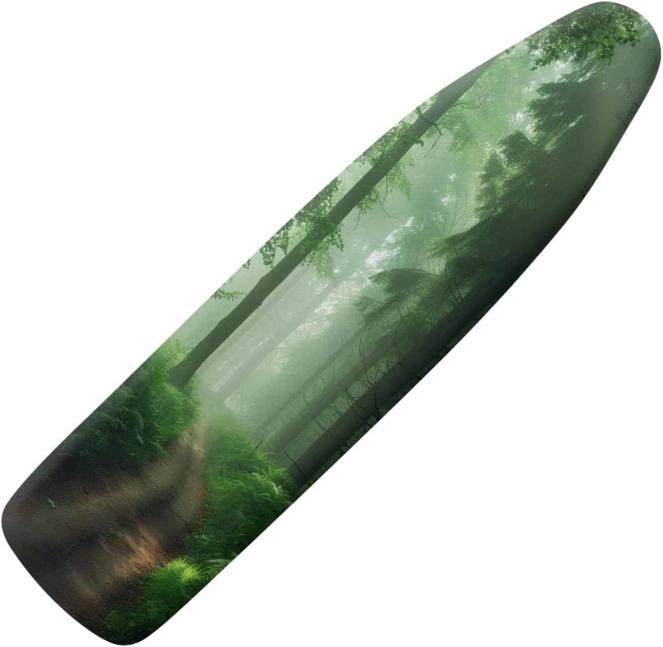Large Ironing Board Cover and Pad 59x19 Green Forest Iron Table Cover with Padding,Extra Wide,Resist Scorching and Staining,Heatproof,Adjustable Fastener Durable Stain