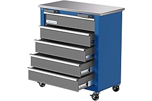 5-Drawer Rolling Tool Chest: Organize Your Workspace with Convenience