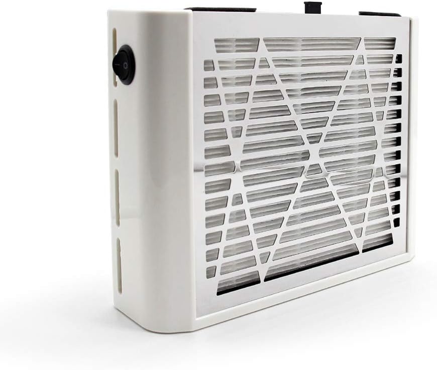 Nail Dust Collector Powerful Nail Vacuum Dust Collector Extractor Nails Suction Fan Manicure Machine for Acrylic Nails Removal, White